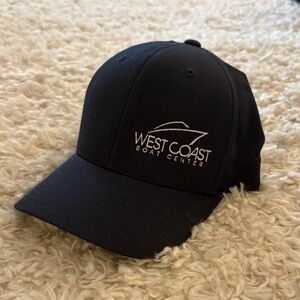 West coast boat flex fit navy blue hat Cap